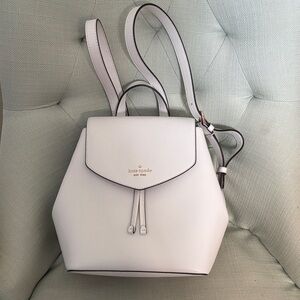 kate spade Cream Leather Hexagon Backpack